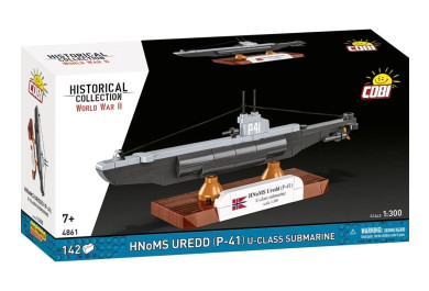 Cobi 4861 II WW HNoMS Uredd (P-41) U-class ponorka 1:300, 142 kostek