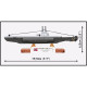 Cobi 4861 II WW HNoMS Uredd (P-41) U-class ponorka 1:300, 142 kostek