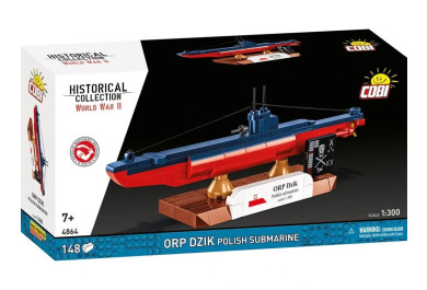 Cobi 4864 II WW ORP DZIK polská ponorka, 1:300, 148 kostek