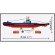Cobi 4862 II WW HMS Upholder (P37) U-class ponorka 1:300, 140 kostek