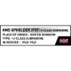Cobi 4862 II WW HMS Upholder (P37) U-class ponorka 1:300, 140 kostek