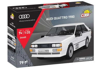 Cobi 24665 Audi Quattro 1980, bílé, 1:35, 79 kostek