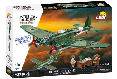 Cobi 5771 II WW Heinkel He 111 H-22 se střelou V1, 1:48, 927 k, 2 f, Executive edition