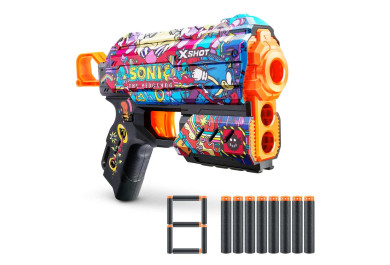 ZURU Dětská Pistole X-SHOT Skins Flux Sonic the Hedgehog