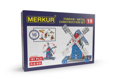 Merkur 019 Mlýn, 182 dílů, 10 modelů