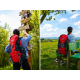 Turistický batoh Mountains 50 L, červený