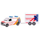 Kids Globe Traffic VW Transporter ambulance na zpětný chod, 27,5cm
