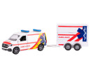 Kids Globe Traffic VW Transporter ambulance na zpětný chod, 27,5cm