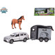 Kids Globe Traffic Volvo EX90 s přívěsem pro koně zpětný chod, 28cm 