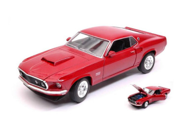 Welly Ford Mustang Boss 429, 1969, červený 1:24