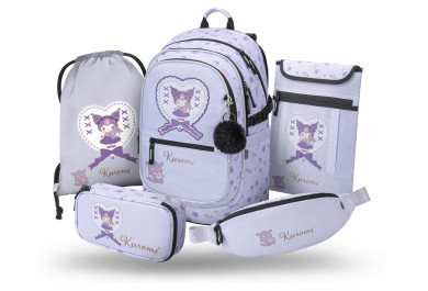 BAAGL SET 5 Core Kuromi Sweet One: batoh, penál, sáček, ledvinka, obal na notebook GRS