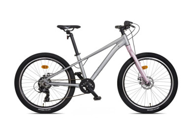 Dětské jízdní kolo Mayo 24 EGO FIT D, 7spd, 2026 stříbrno-růžové
