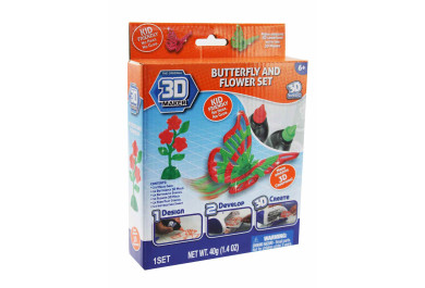 Alltoys 3D Magic tématická sada, Motýli a květiny