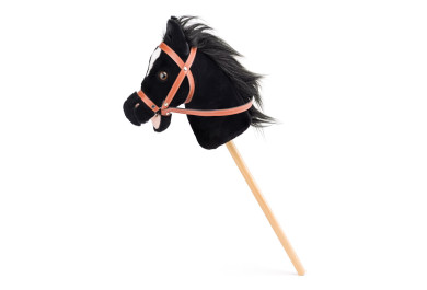 Faunica Hobby horse Baron, černý kůň na tyči se zvuky