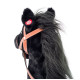 Faunica Hobby horse Baron, černý kůň na tyči se zvuky