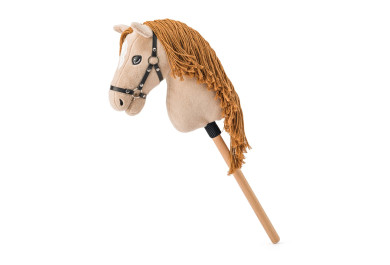 Faunica Hobby horse Gracia, béžová klisna na tyči, provázková hříva