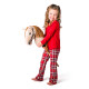 Faunica Hobby horse Gracia, béžová klisna na tyči, provázková hříva