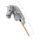 Faunica Hobby horse Apollo, šedý kůň na tyči, provázková hříva