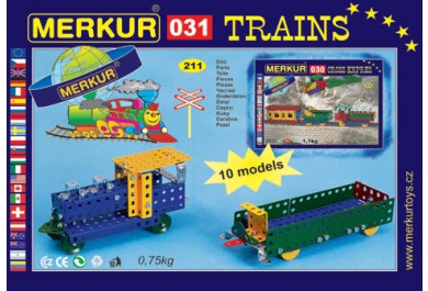 Merkur 031 Železniční modely, 211 dílů, 10 modelů