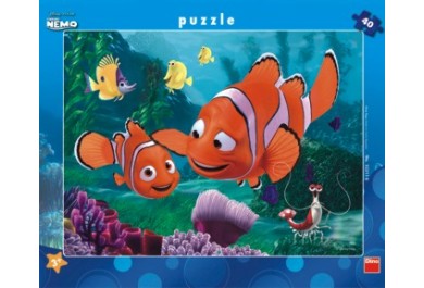Dino deskové puzzle Nemo v bezpečí -  40 dílků