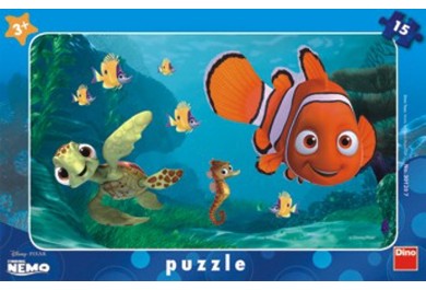 Dino deskové puzzle Nemo a želva - 15 dílků
