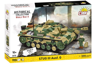 Cobi 2676 II WW StuG III Ausf. G, 1:28, 955 kostek