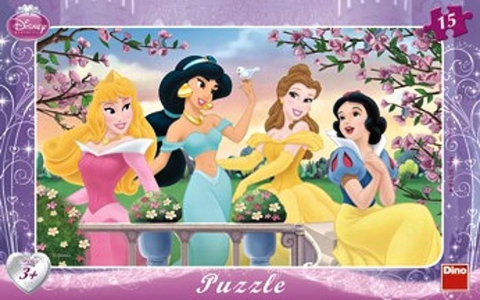 Dino deskové puzzle Princezny ll. - 15 dílků