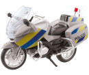 MaDe Policejní Motorka kovová, 18 cm
