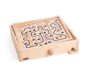 Motorická hra dřevěný labyrint s výměnnými deskami 28x23,5x6,5 cm