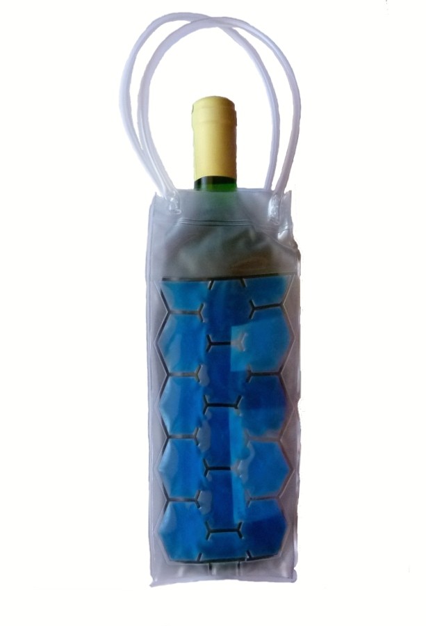Chladící taška na láhev vína, alkoholu, Modrá