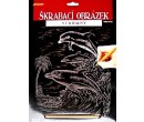 Škrabací obrázky 25 x 20 cm  - Delfíni