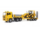 Bruder 2776 MAN TGA Trailer s JCB 4CX traktorbagr