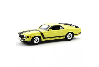 Welly Ford Mustang Boss 302 (1970) Žlutý 1:24