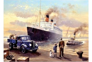 Royal Langnickel malování podle čísel - Loď v přístavu 40x30  cm
