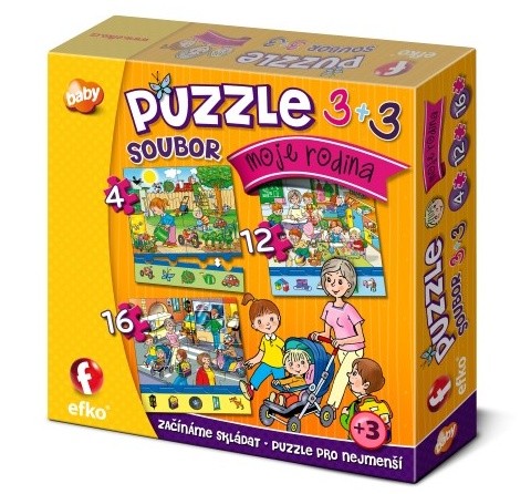 Efko soubor puzzle 3 v 1, Moje rodina