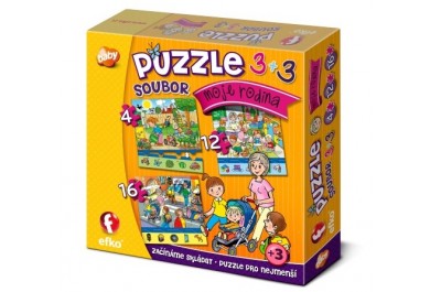 Efko soubor puzzle 3 v 1, Moje rodina