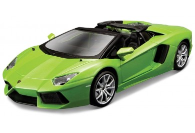 Maisto Kit Lamborghini Aventador Roadster, metal zelená 1:24