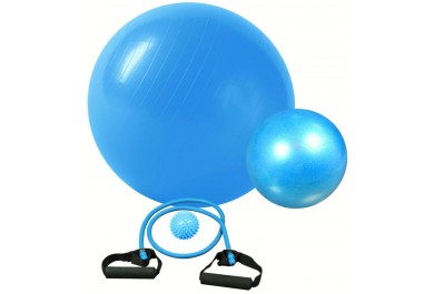 Fitness set rehabilitační D45, Modrý