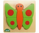 Lena Dřevěné puzzle, motýl
