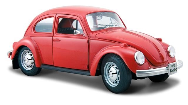 Maisto Volkswagen Beetle (1973) Červený 1:24
