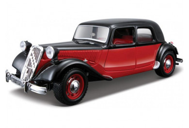 Bburago Citroën 15 CV TA (1938) Černo-červený 1:24