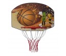 Panel na basketbal, basketbalový koš s síťka 90x60 cm