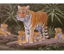 Royal Langnickel malování podle čísel - Tygřice s mláďaty, 40x30 cm