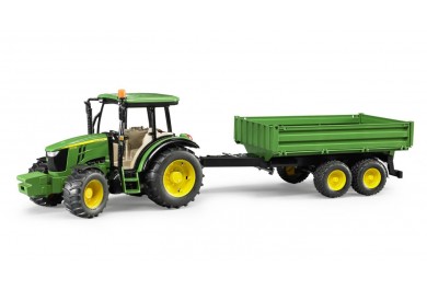 Bruder 2108 Traktor John Deere 5115M a vlečkou