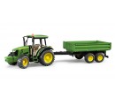 Bruder 2108 Traktor John Deere 5115M a vlečkou