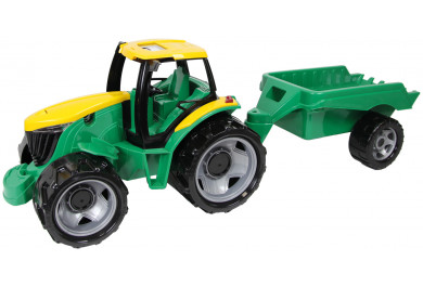 Lena Traktor s přívěsem zelený