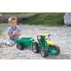 Lena Traktor s přívěsem zelený