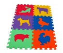 Malý Génius pěnové puzzle MAXI 6 Zvířata III - Silný 6 barev