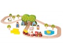Bigjigs Rail dřevěná vláčkodráha farma - 49 dílků