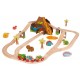 Bigjigs Rail dřevěná dinosauří vláčkodráha, 49 dílků